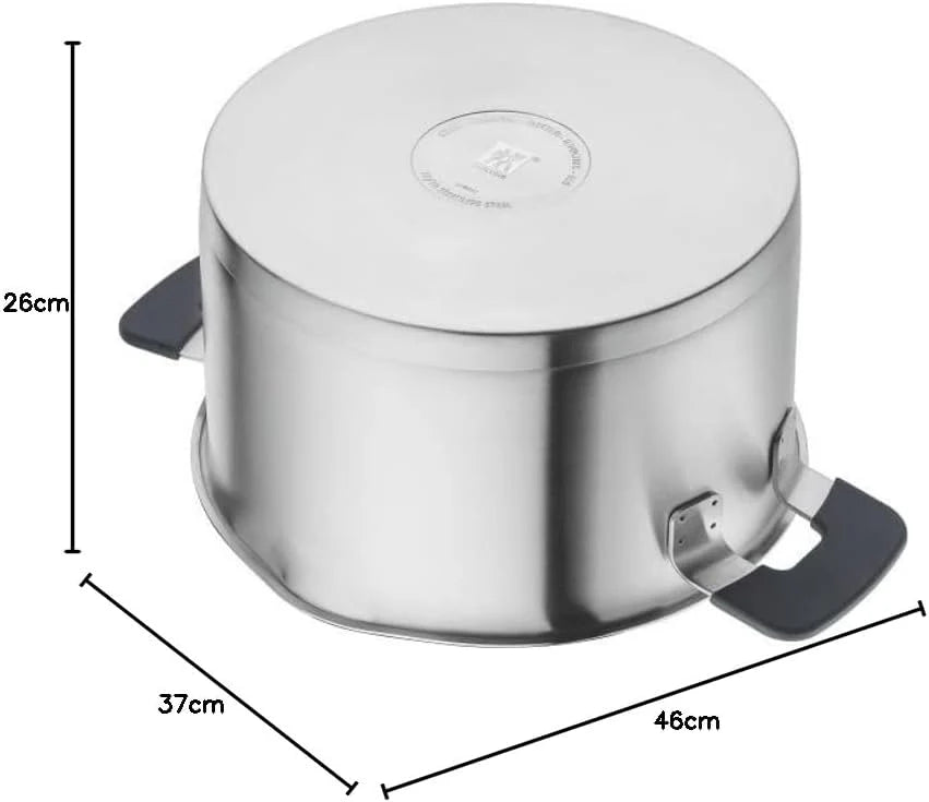 2026 ZWILLING SIMPLIFY 66870-005-0 Juego de 5 ollas de acero inoxidable, plata y negro