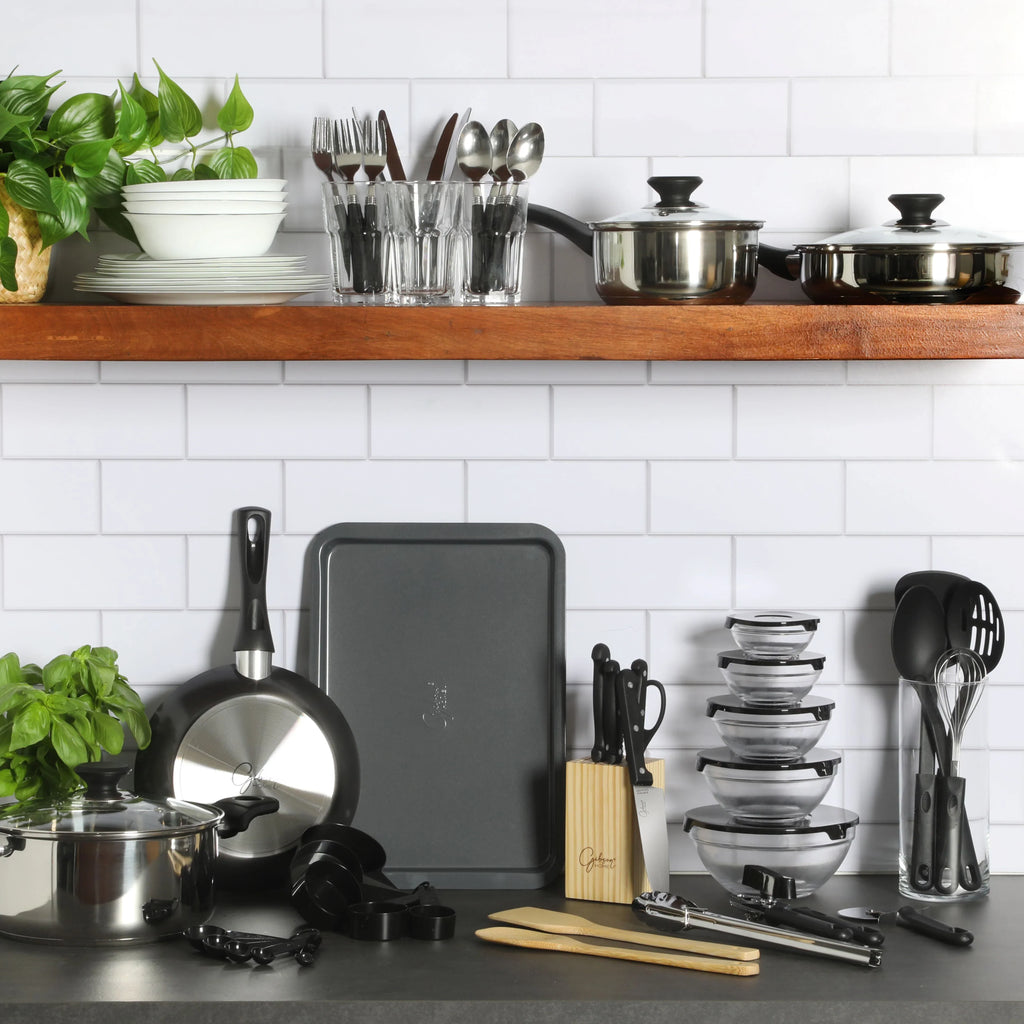 2026 NewGibson Home 71-Piece Stainless Steel Silver Cookware Combo Set