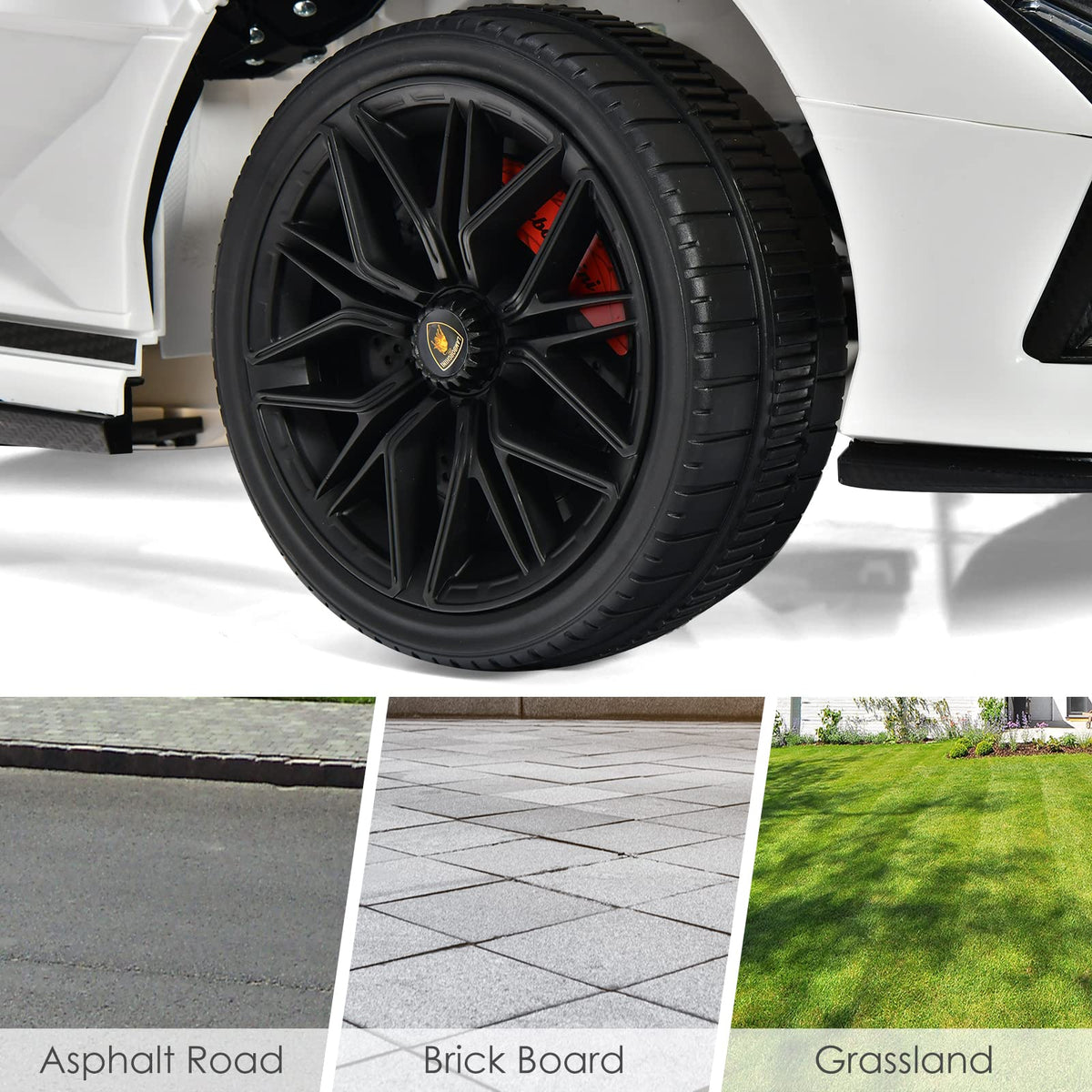 2026 Lamborghini Licenciado Eléctrico con Suspensión y Bluetooth