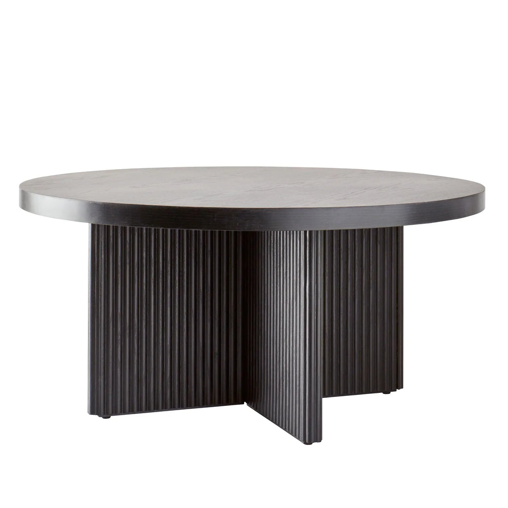 2026 NewBetter Homes & Gardens Lillian Fluted Coffee Table, Natural Pine Finish