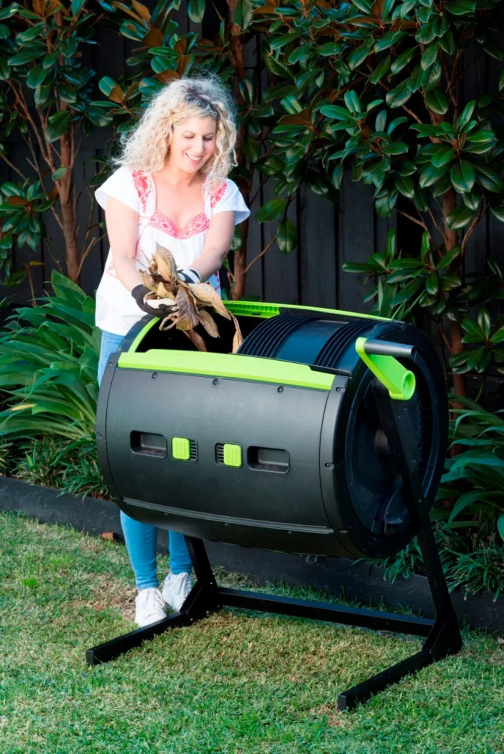 2026 NewMAZE Two Stage Compost Tumbler 65 gallons