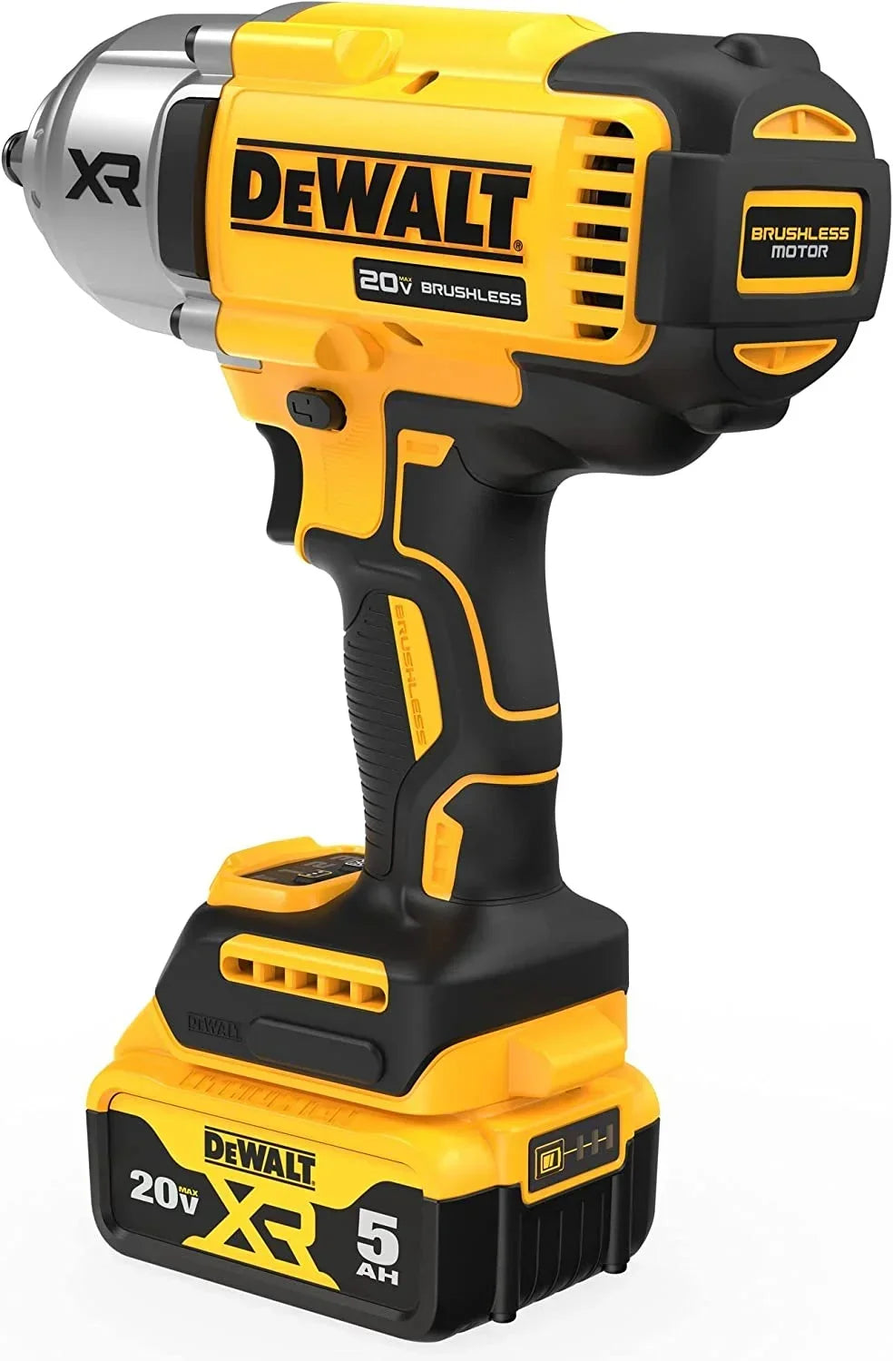 2026 NewDEWALT 20V MAX XR 1/2" High Torque Impact Wrench with Hog Ring Anvil Kit (DCF900P1)