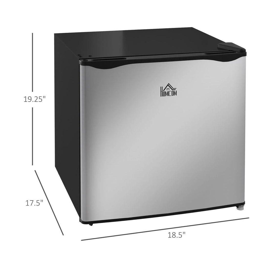 2026 NewMini Upright Freezer 1.1 Cu.Ft - Compact Silver Freezer, Removable Shelves, Low Noise, Adjustable Temperature - Ideal for Apartments, Dorms, Offices