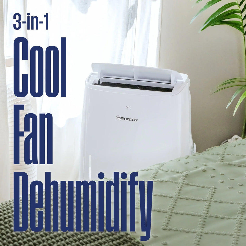 2026 NewWestinghouse 12,000 BTU Portable Air Conditioner & Dehumidifier with Remote & Smart App, up to 550 Sq Ft