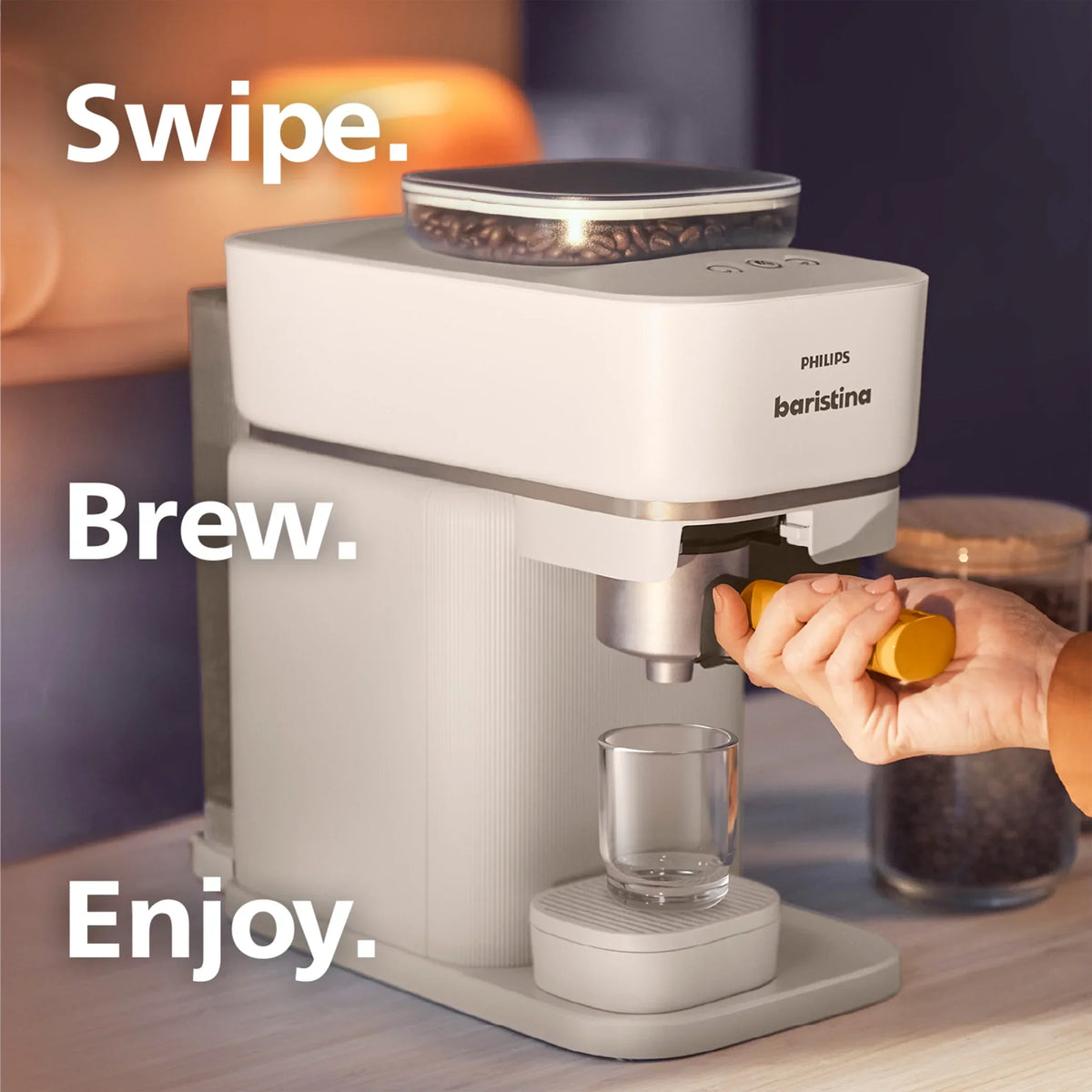 2026 NewPhilips Baristina Automatic Espresso Machine, Milky White