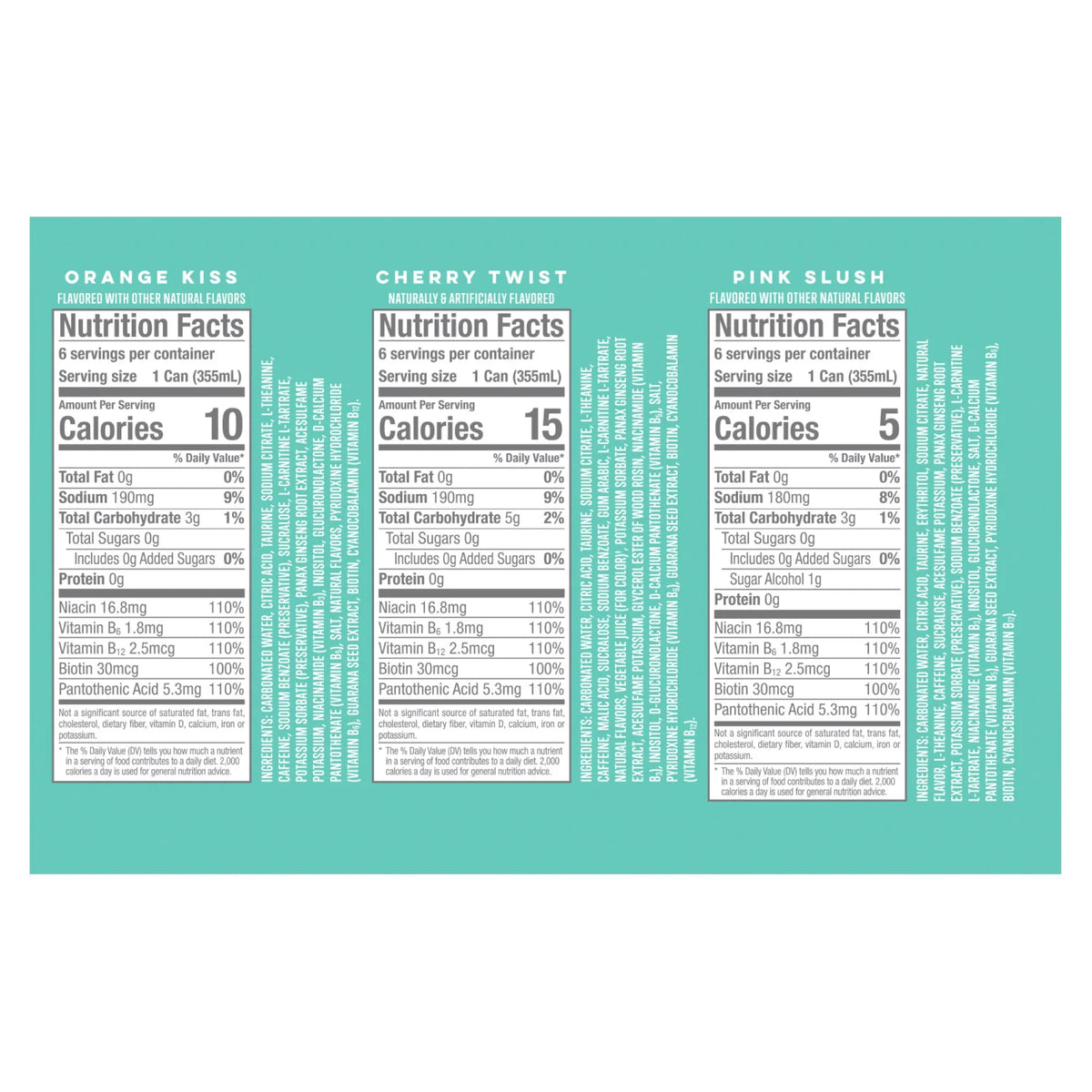 2026 NewAlani Nu Energy Drink, Variety Pack, 12 fl oz, 18-count