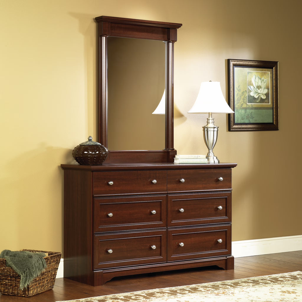 2026 NewSauder Palladia 6-Drawer Bedroom Dresser, Vintage Oak Finish