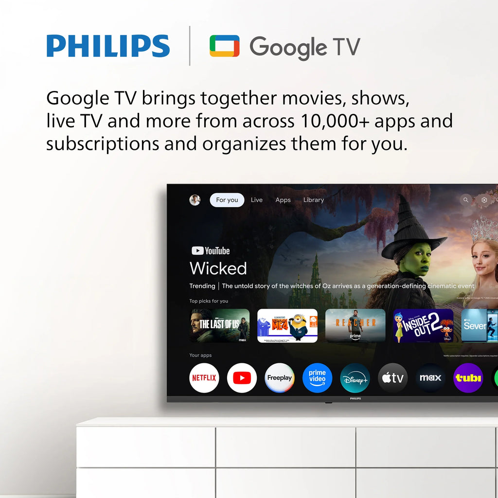 2026 NewPhilips 60" Class 4K Ultra HD (2160p) Google Smart LED TV (60PUL7555/F7)