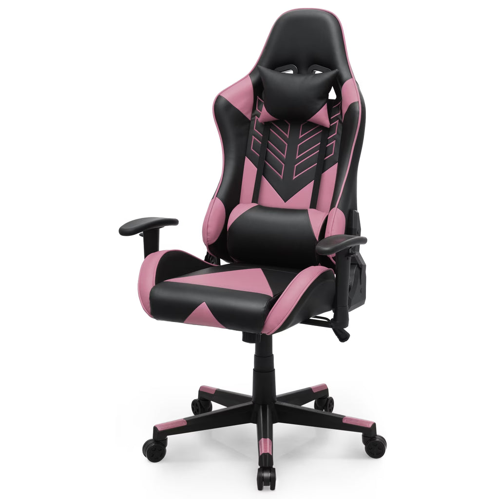 2026 NewMagshion Ergonomic Gaming Chair, Comfortable Gaming Chair, Computer Chair Leather Desk Chair Adjustable Swivel Gaming Office Chair, Blue