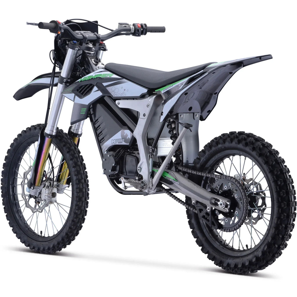 2026 NewMotoTec Venom 72v 12000w Electric Dirt Bike White