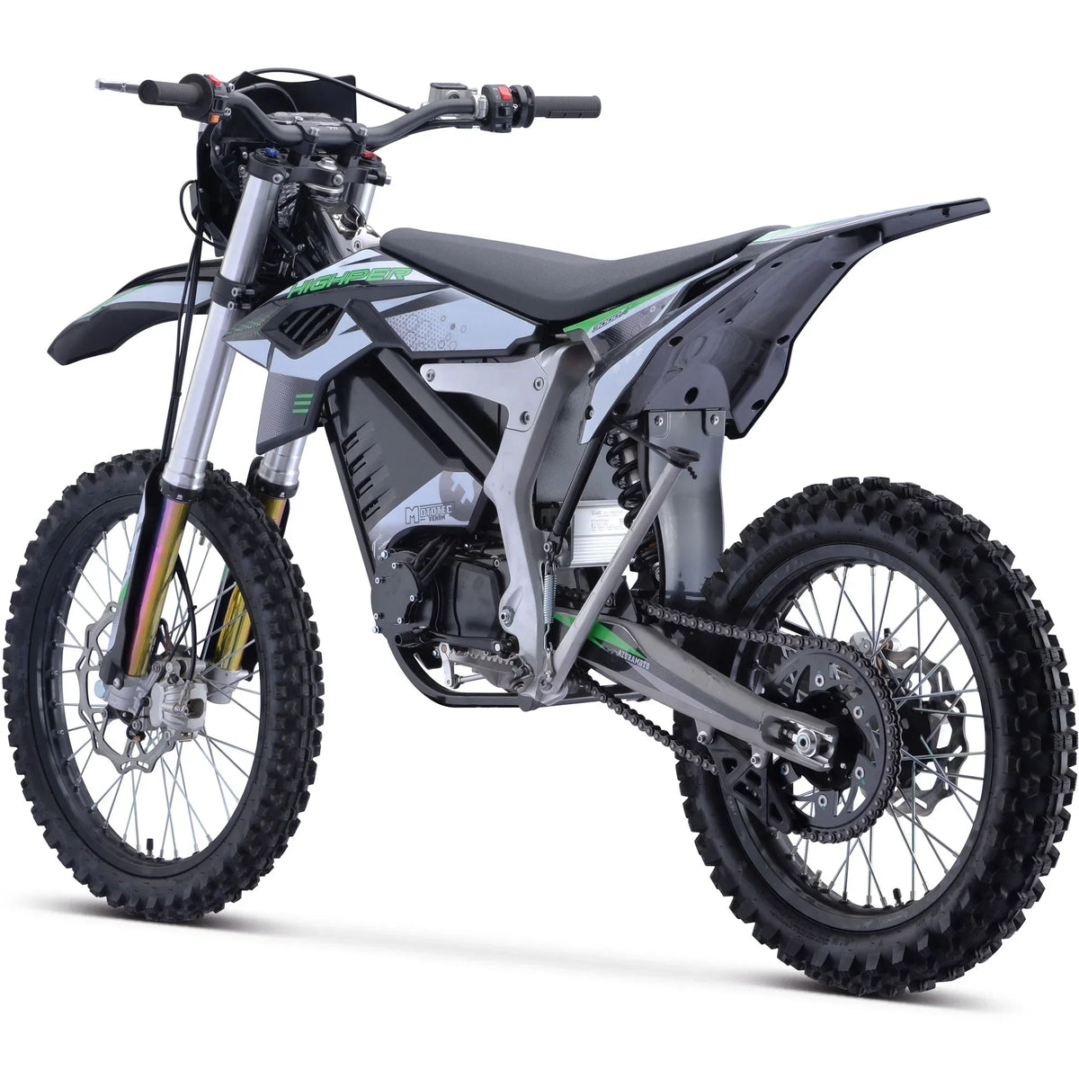 2026 NewMotoTec Venom 72v 12000w Electric Dirt Bike White