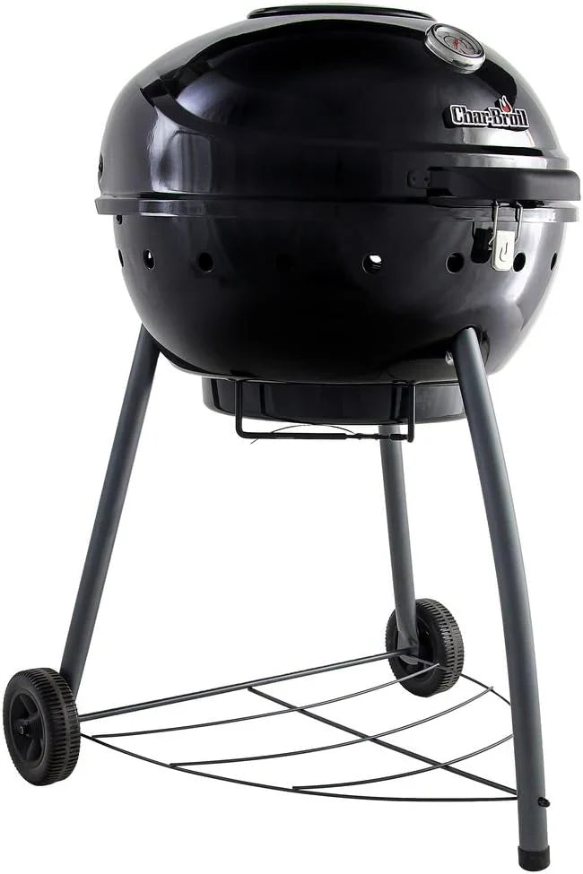 2026 Char-Broil Kettleman Barbacoa de carbón con tecnología TRU-Infrared y bandeja de cenizas extraíble, para exterior, jardín y patio