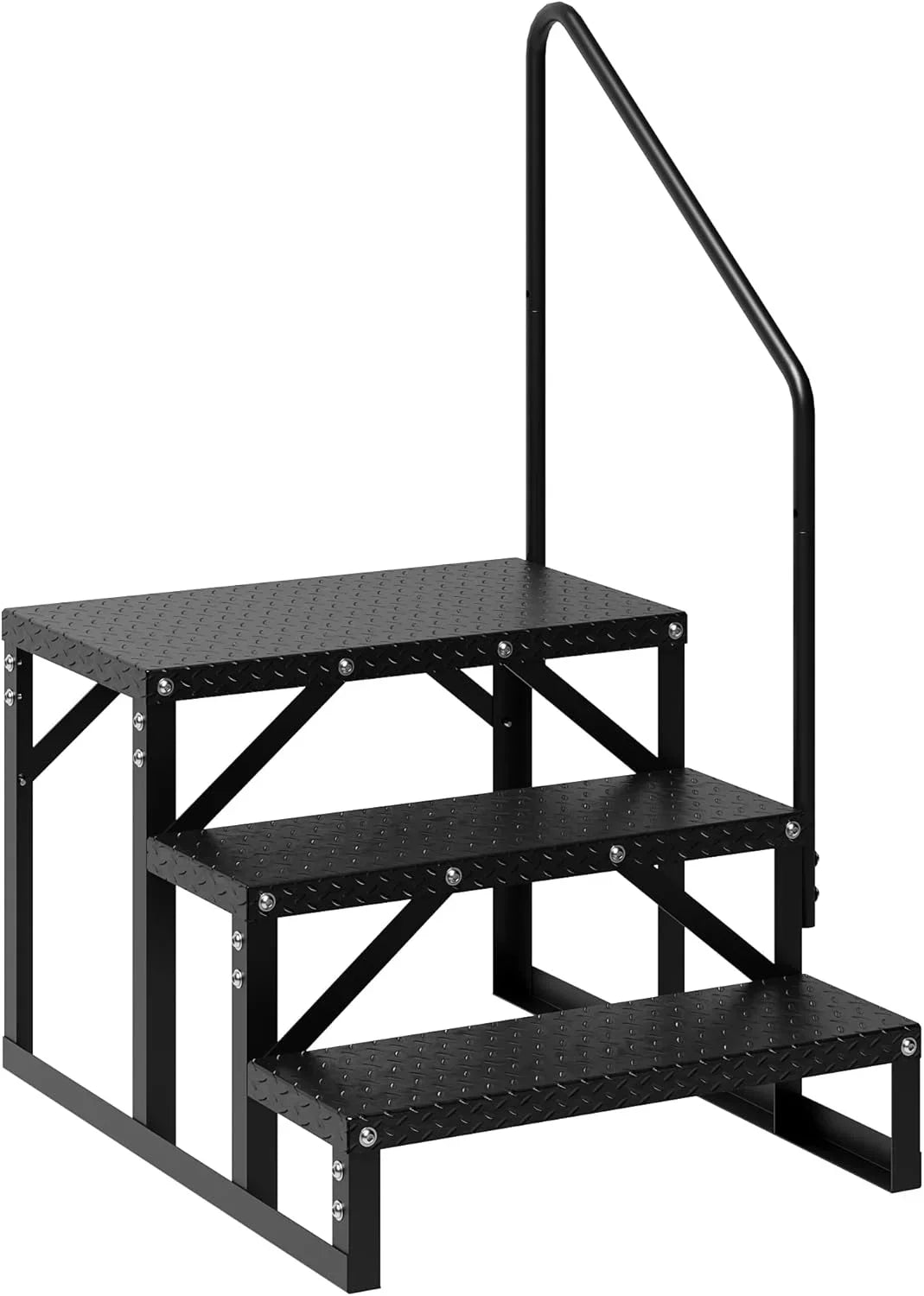 2026 NewGarvee 3 Steps Anti-Slip RV Steps, 26.7 in x 47.9 in, Alloy Steel