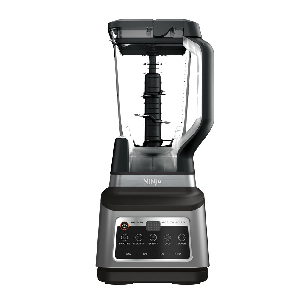 2026 NewNinja Professional Plus Kitchen System, 1400 Watts, 5 Presets for Smoothies, Chopping, Dough with Auto IQ, 72-oz.* Blender Pitcher, 64-oz. Processor Bowl, 24-oz. To-Go Cups, Black, BN800