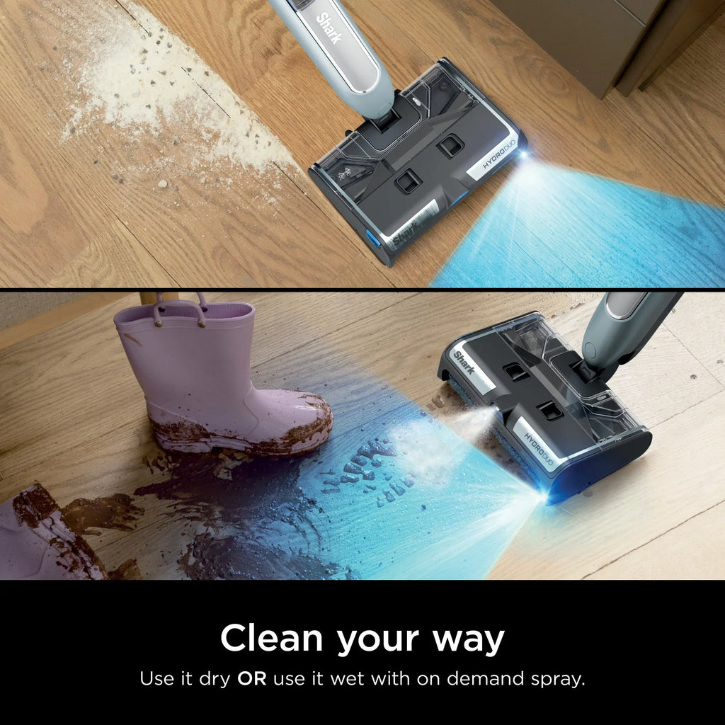 2026 NewShark HydroDuo with Dirt-Reveal Technology, Cordless, Hard Floor Cleaning System, Wet & Dry Debris Pickup, Mop & Scrubs All at Once, Hardwood, Tile, Laminate Floors, WW200