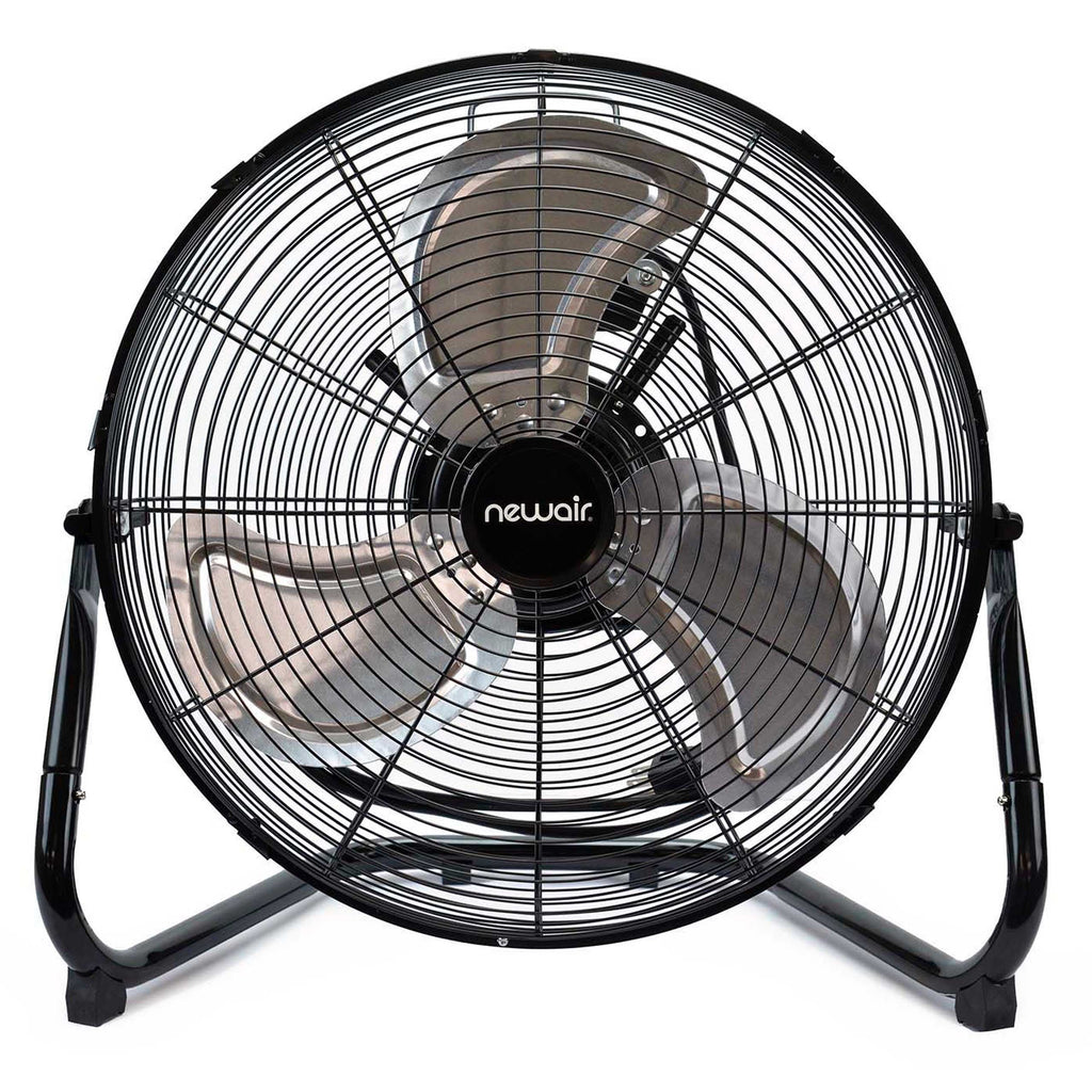 2026 NewNewair 18" High-Velocity Industrial Floor Fan, Heavy Duty Metal Fan, Adjustable Tilt and 3 Speeds up to 4012 CFM, Rotatory Switch