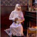 2026 NewHaunted Hill Farm 2.9 ft Animatronic Gravely Granny by Tekky Halloween Decoration with Motion-Activated Sounds, HHGRVLYGRNY-1FLSA
