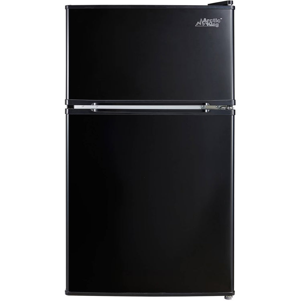 2026 NewArctic King 3.2 Cu ft Two Door Mini Fridge with Freezer, Stainless Steel, E-Star