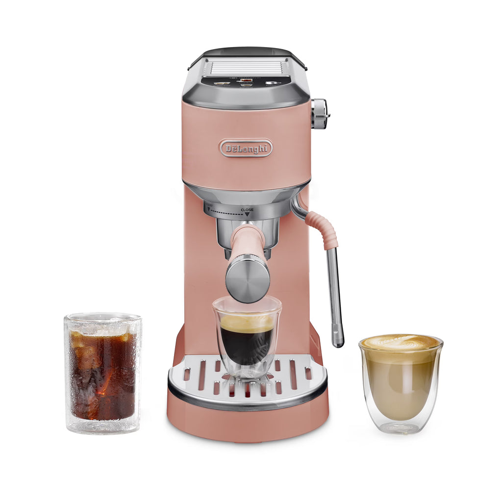2026 NewDe’Longhi Dedica Duo Espresso Machine, Compact Size with Built in Frother for Latte Art, Brew Espresso, Cold Brew, Lattes & More, Stainless Steel