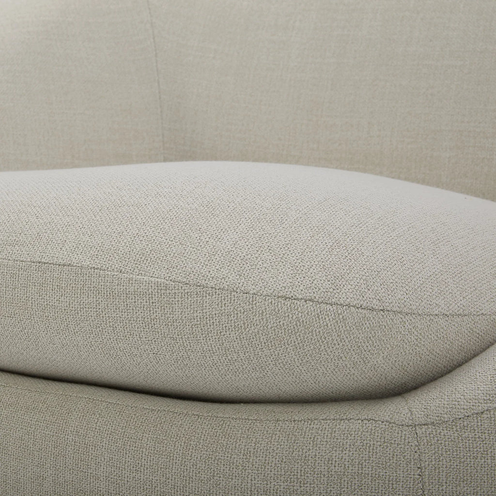 2026 NewBetter Homes & Gardens Mira Swivel Accent Chair, Cream Shearling
