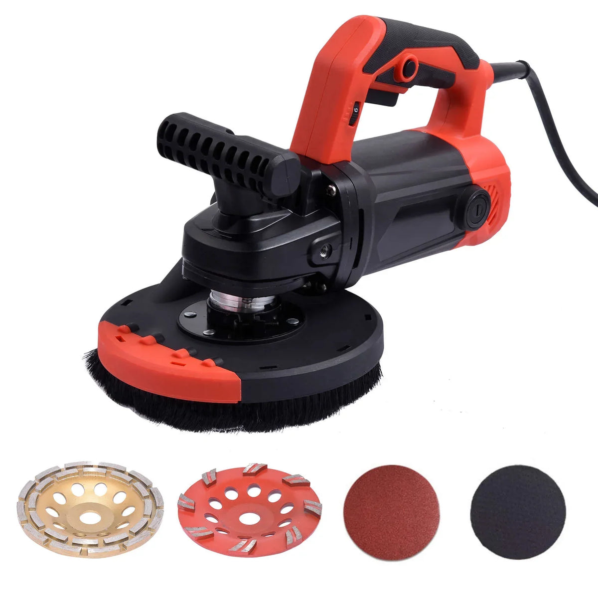 2026 NewPWTOOL Concrete Floor Grinder | Multifunctional Concrete Sander Concrete Sanding Machine | Flexible Floor Sander Floor Grinder Polishing Machine for Floor Sanding Wall Sanding