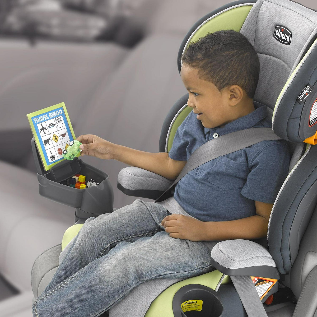 2026 NewChicco KidFit Zip Plus 2-in-1 Belt Positioning Booster Car Seat - Taurus (Black/Grey). New