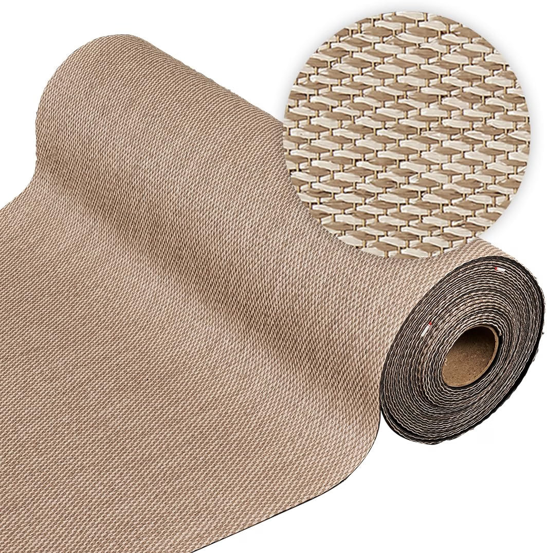 2026 Alfombra vinílica Premium de tejido trenzado de alta gama Marrón 200x290 cm