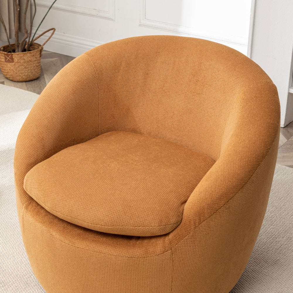 2026 NewRoundhill Furniture Winnie Modern Barrel Chair, 360" Swivel