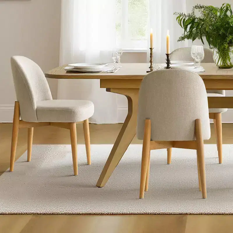 2026 Juego de comedor de 7 piezas con mesa extensible 78–96" y 6 sillas tapizadas - Panipeachy