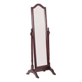 2026 NewCabot Rectangular Cheval Mirror with Arched Top Merlot