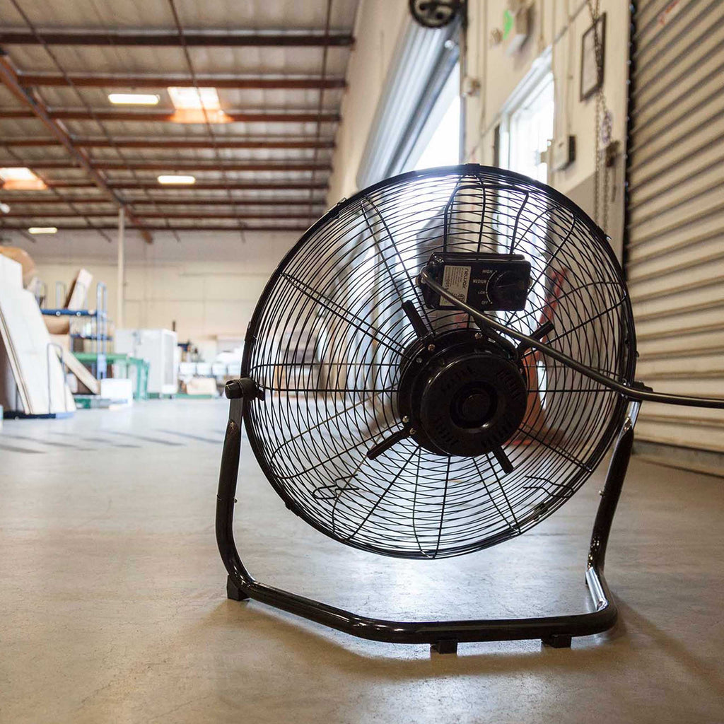 2026 NewNewair 18" High-Velocity Industrial Floor Fan, Heavy Duty Metal Fan, Adjustable Tilt and 3 Speeds up to 4012 CFM, Rotatory Switch