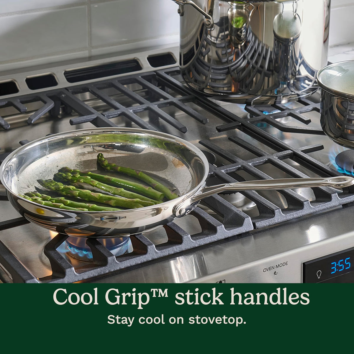 2026 Cuisinart Batería de cocina Chef's Classic en Acero Inoxidable, Set 11 piezas