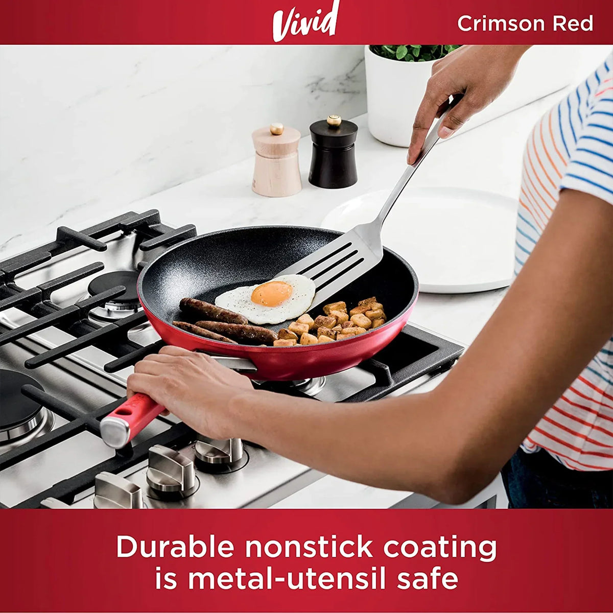 2026 NewNinja Foodi NeverStick Vivid Oven Safe 10 Piece Pots and Pans Cookware Set