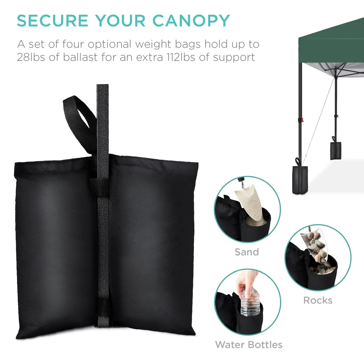 2026 NewBest Choice Products 12x12ft Easy Setup Pop Up Canopy w/ 1-Button Setup, Wheeled Case, 4 Weight Bags - Navy Blue