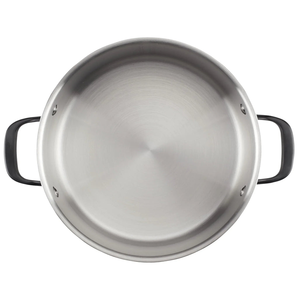 2026 NewKitchenAid 5-Ply Clad 10 Pcs Stainless Steel Cookware Induction Pots and Pans Set, Dishwasher Safe, Metal Utensil, Broiler and Oven Safe to 500" F, Polished Stainless Steel