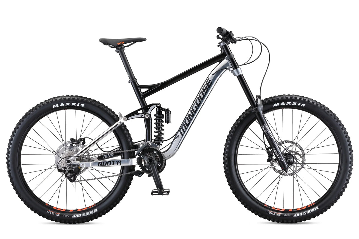 2026 NewMongoose Boot'R Adult Unisex 27.5-in. Medium Full-Suspension Mountain Bike, Black