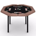 2026 Mesa de póquer octogonal plegable negra para 8 jugadores