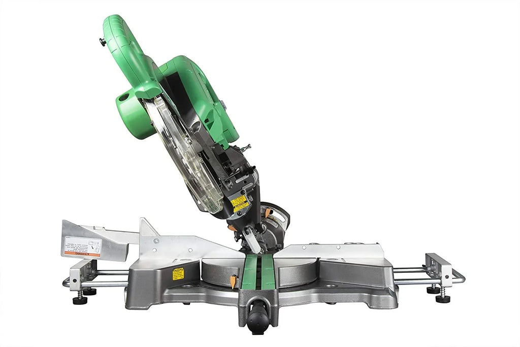 2026 NewMetabo HPT 10-Inch Sliding Compound Miter Saw, Adjustable Laser Guide, Double Bevel, Electronic Speed Control, 12 Amp Motor, Electric Brake C10FSHS