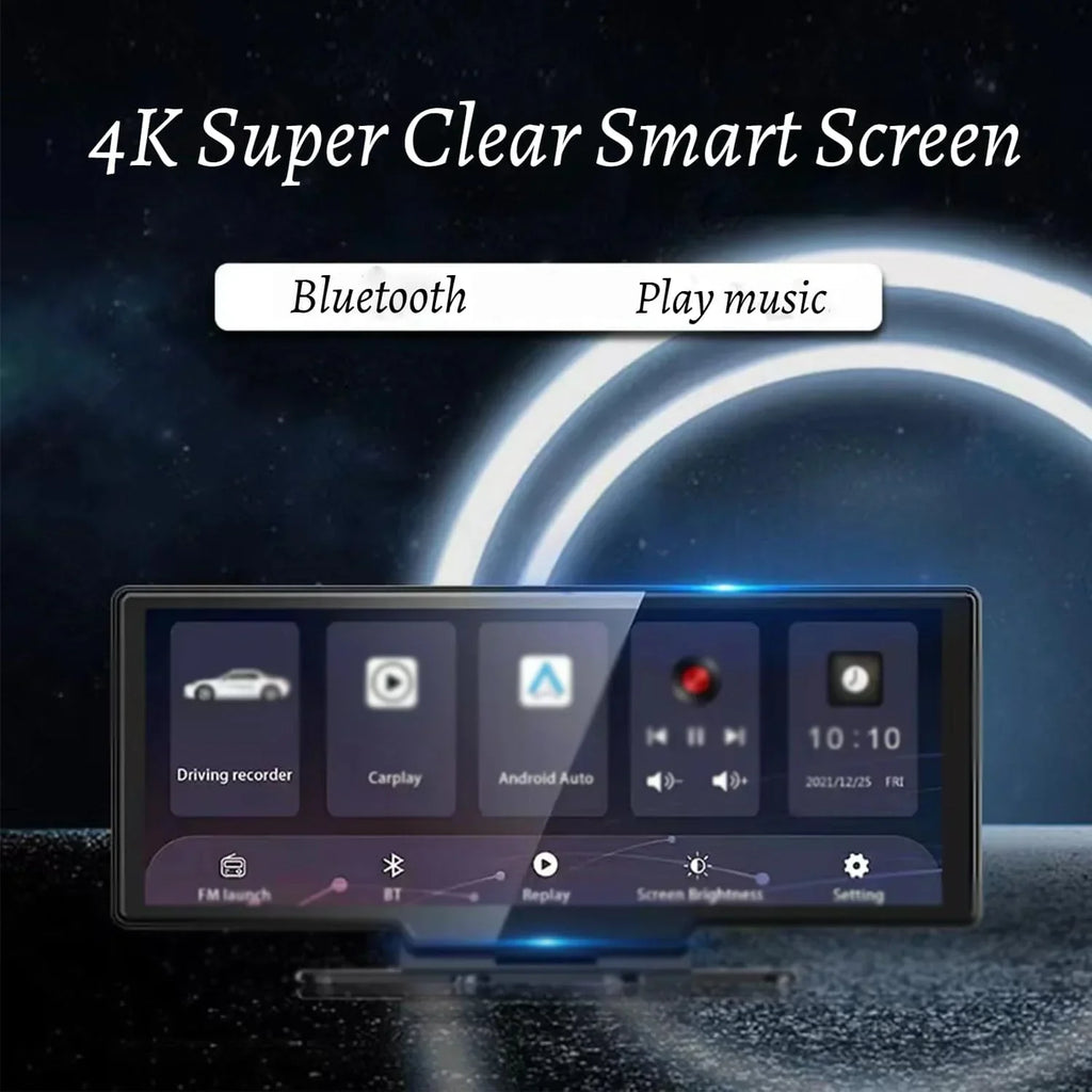 2026 NewCartablet Pro Max 2025 Model, 10.26" HD Car Tablet with 4k Dash Cam, Car Tablet Pro Max 2025, 1080p Backup Camera, GPS Navigation/Voice Control (Recorder+Reversing Camera+Screen Projection(128G))