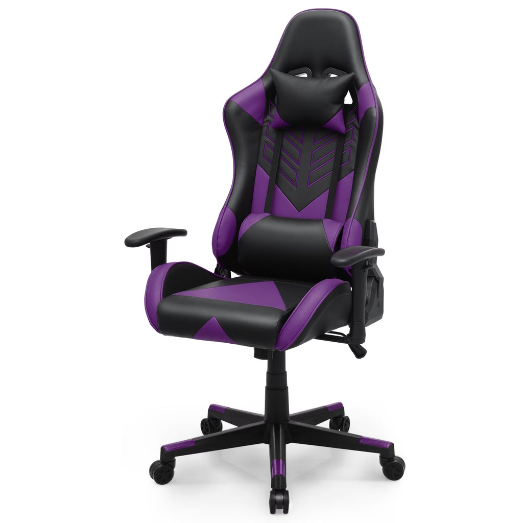 2026 NewMagshion Ergonomic Gaming Chair, Comfortable Gaming Chair, Computer Chair Leather Desk Chair Adjustable Swivel Gaming Office Chair, Blue