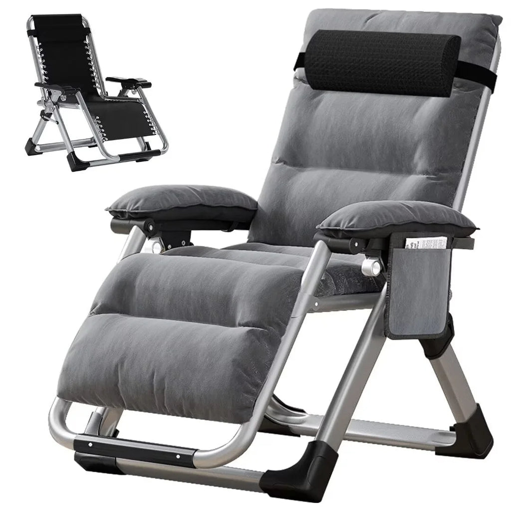 2026 NewNAIZEA 2 Pack Zero Gravity Chair, Foldable Portable Lawn Recliner with Cushion, Headrest, Cup Holder, Black