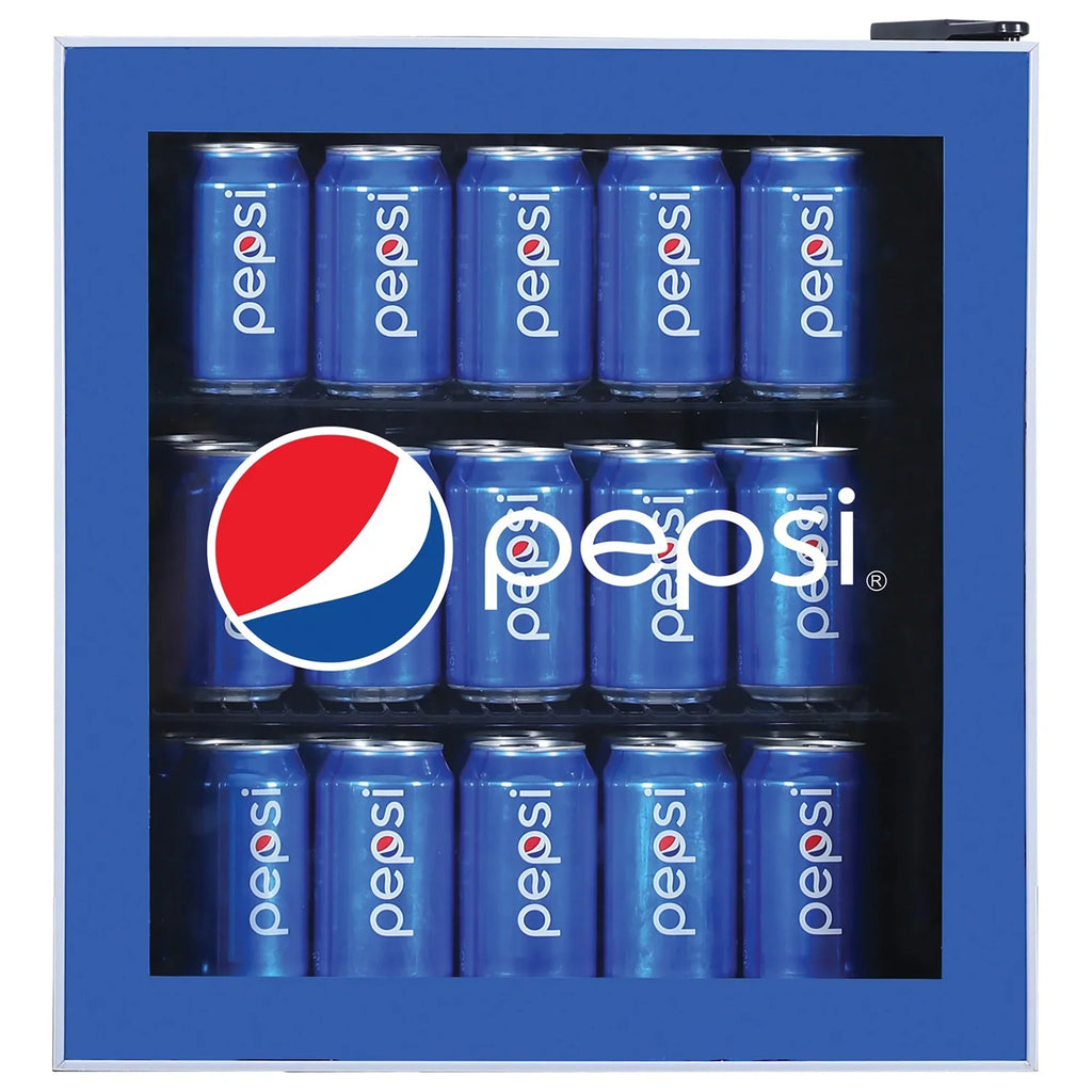 2026 NewPepsi MIS165PEP Compact Refrigerator, Blue 70 Can Capacity