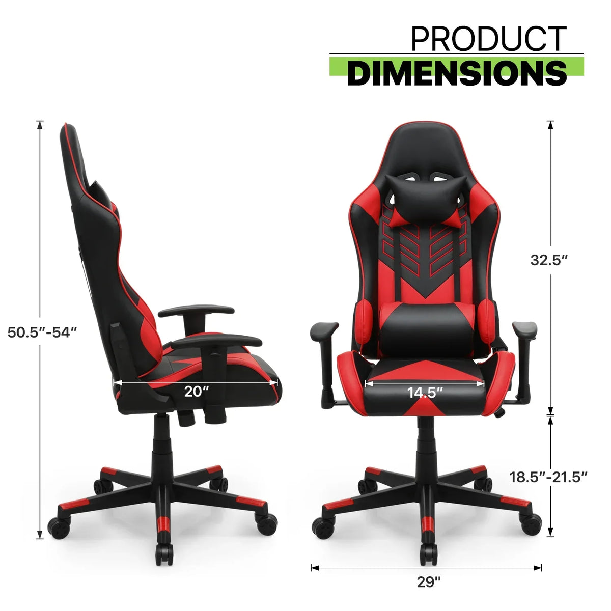 2026 NewMagshion Ergonomic Gaming Chair, Comfortable Gaming Chair, Computer Chair Leather Desk Chair Adjustable Swivel Gaming Office Chair, Blue