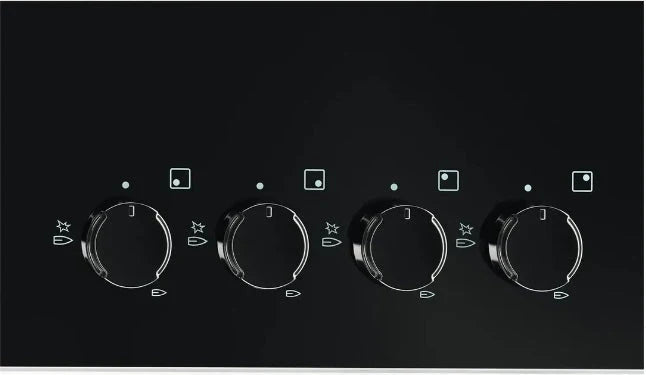 2026 ELECTROLUX EGG6407K Placa de gas 59 x 51 cm, 4 quemadores, rejilla de hierro fundido, negra