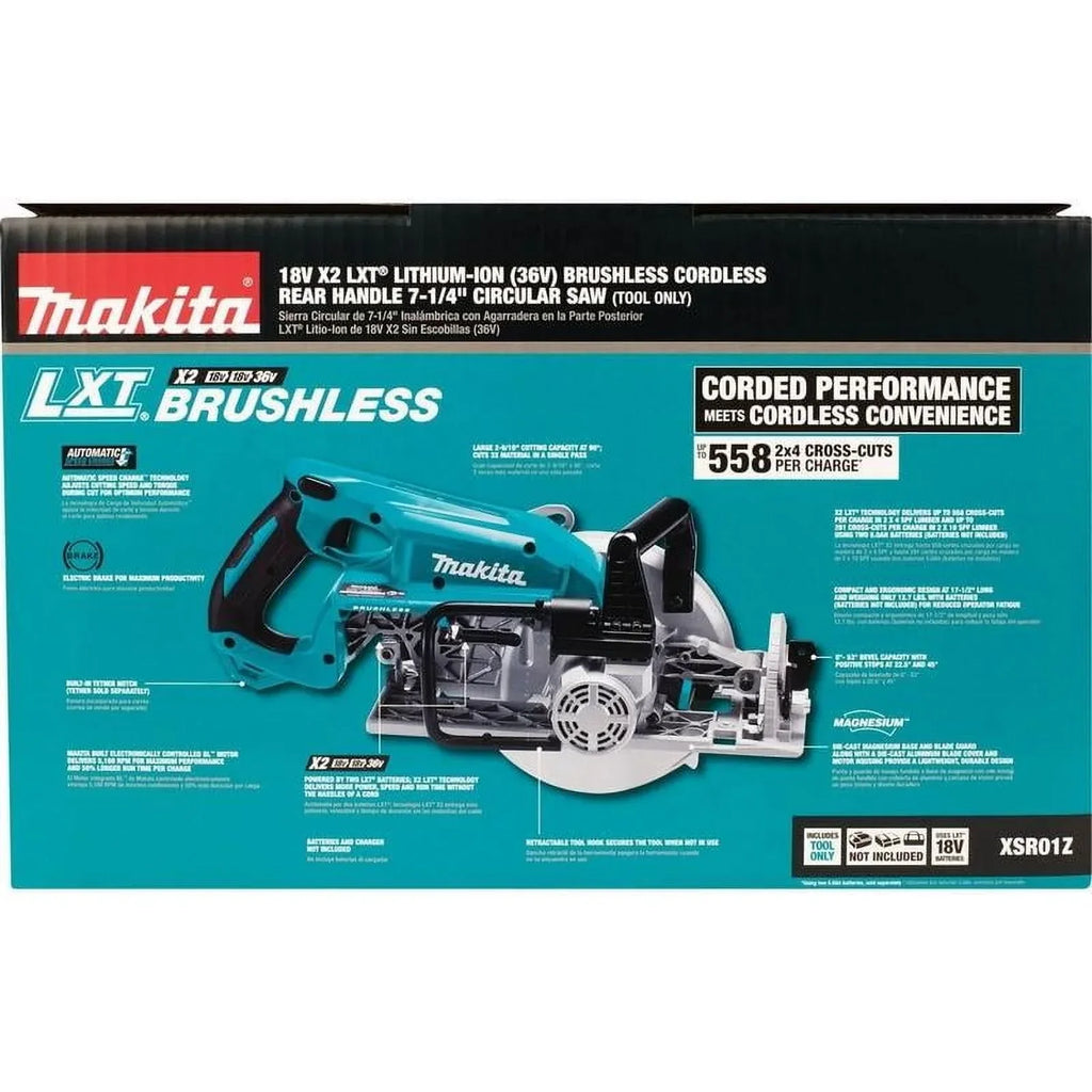 2026 NewMakita Circular Saw, 7.25 in Dia, 5100 RPM XSR01Z