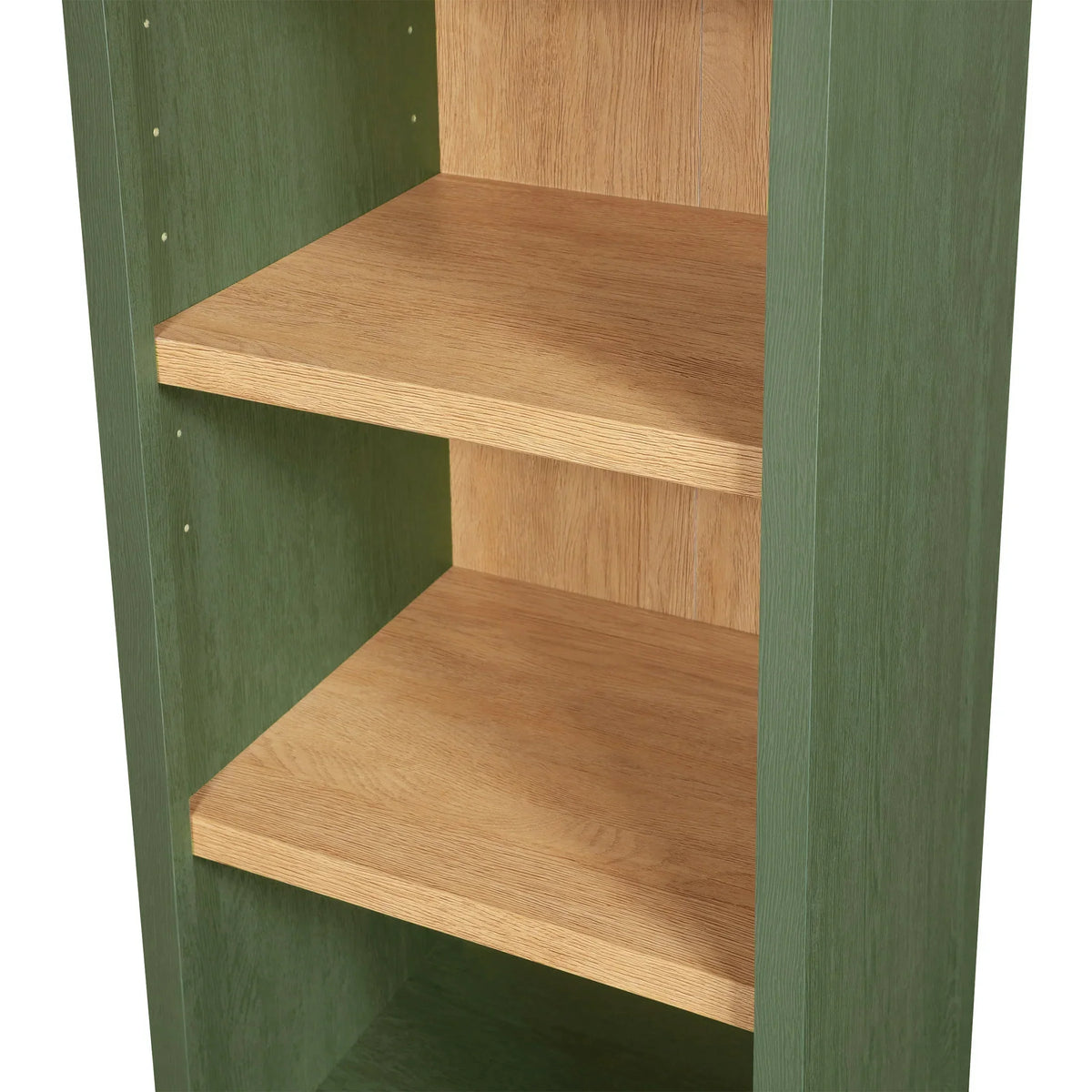 2026 NewBetter Homes & Gardens Juliet Narrow Arch Bookcase, Deep Green and Light Honey