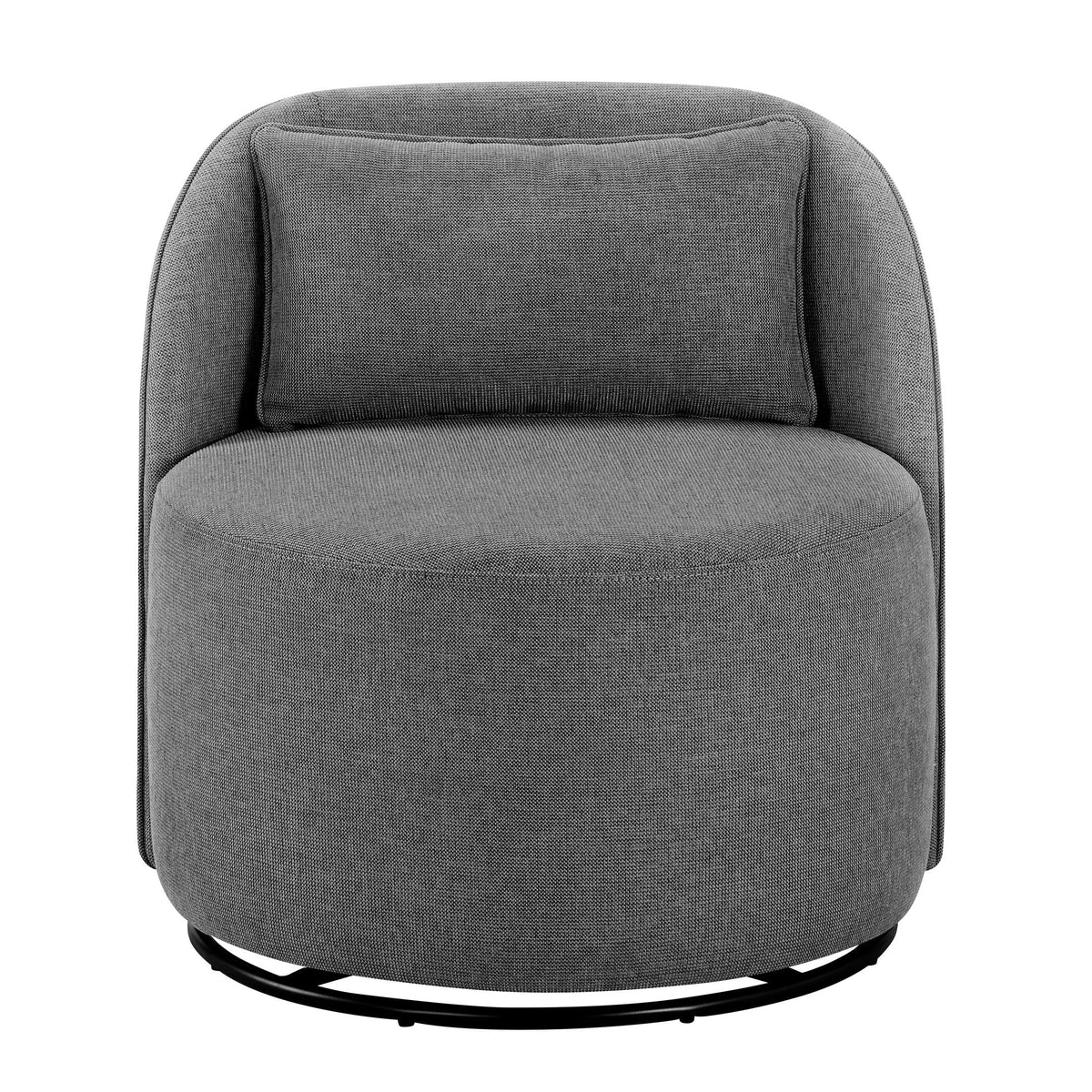 2026 NewBetter Homes & Gardens Juliet Modern Arch Swivel Accent Chair, Cream Boucle