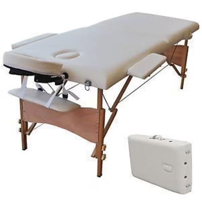 2026 New84 in. Massage Table Portable Facial Spa Bed Tattoo with Free Carry Case, Black