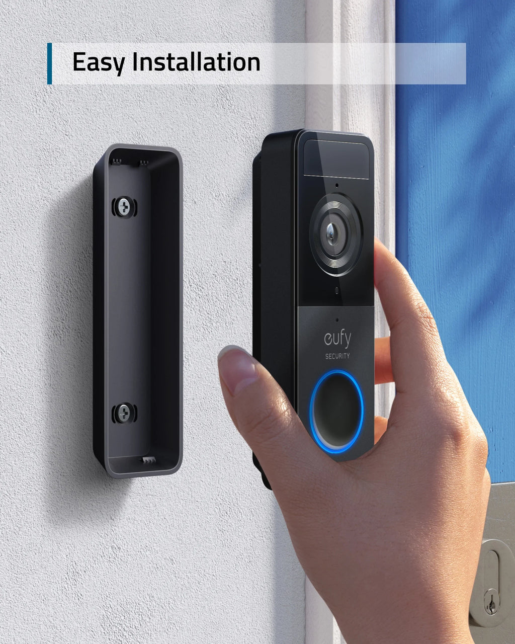 2026 Neweufy Wireless 1080p Video Doorbell with Chime, Locally Stored Data