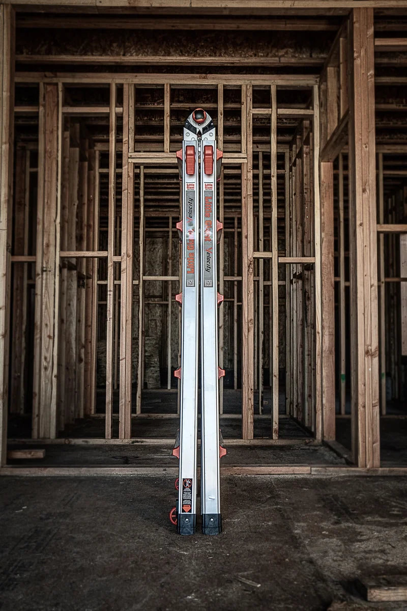 2026 NewLittle Giant Ladders Velocity 22-ft Multi-Position Ladder, Aluminum, 300 lb Capacity, Telescoping, A-Frame, Extension, with Wheels and Slip-Resistant Feet